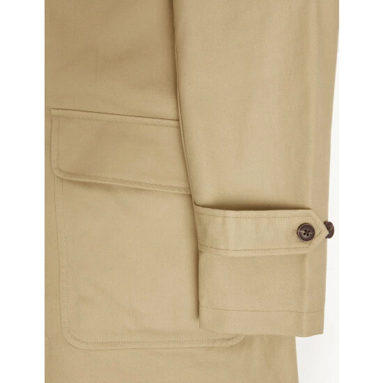 JAEGER Pure Cotton Water Repellent Trench Coat Men Beige 10 JAEGER Pure Cotton Water Repellent Trench Coat Men Beige - Image 10