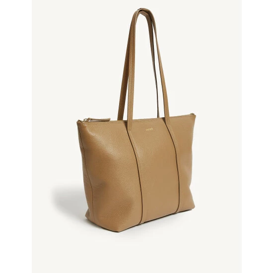 JAEGER Leather Tote Bag Women Black 3 JAEGER Leather Tote Bag Women Black - Image 3