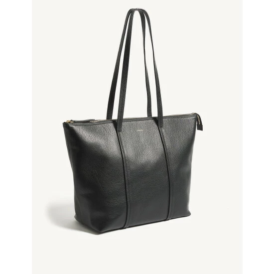 JAEGER Leather Tote Bag Women Black 9 JAEGER Leather Tote Bag Women Black - Image 9