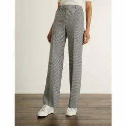 JAEGER Houndstooth Wide Leg Trousers Women Black Mix 13 JAEGER Houndstooth Wide Leg Trousers Women Black Mix -JAEGER Shop unnamed file 5