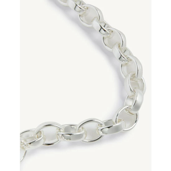 JAEGER Geometric Chain Necklace Women Silver Mix 2 JAEGER Geometric Chain Necklace Women Silver Mix - Image 2