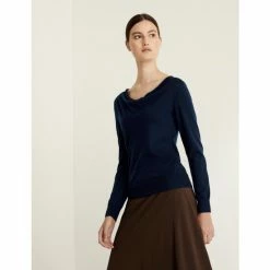 JAEGER Pure Cashmere Fitted Jumper Women Navy 12 JAEGER Pure Cashmere Fitted Jumper Women Navy -JAEGER Shop unnamed file 512