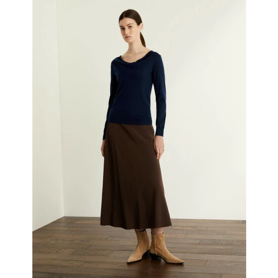 JAEGER Pure Cashmere Fitted Jumper Women Navy 7 JAEGER Pure Cashmere Fitted Jumper Women Navy - Image 7