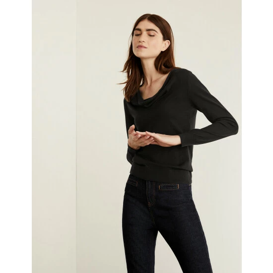 JAEGER Pure Cashmere Fitted Jumper Women Navy 10 JAEGER Pure Cashmere Fitted Jumper Women Navy - Image 10