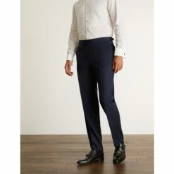 JAEGER Tailored Fit Pure Wool Tuxedo Trousers Men Navy 16 JAEGER Tailored Fit Pure Wool Tuxedo Trousers Men Navy -JAEGER Shop unnamed file 544