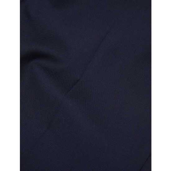 JAEGER Tailored Fit Pure Wool Tuxedo Trousers Men Navy 9 JAEGER Tailored Fit Pure Wool Tuxedo Trousers Men Navy - Image 9