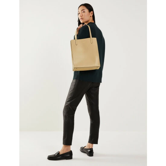 JAEGER Leather Tote Bag Women Pebble 1 JAEGER Leather Tote Bag Women Pebble