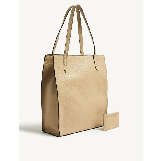 JAEGER Leather Tote Bag Women Pebble 8 JAEGER Leather Tote Bag Women Pebble - Image 8