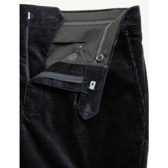 JAEGER Tailored Fit Italian Corduroy Trousers Men Chestnut 9 JAEGER Tailored Fit Italian Corduroy Trousers Men Chestnut - Image 9