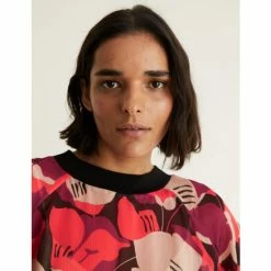 JAEGER Floral Long Sleeve Top Women Red Mix 12 JAEGER Floral Long Sleeve Top Women Red Mix -JAEGER Shop unnamed file 579