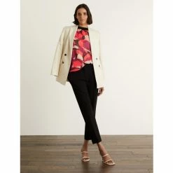 JAEGER Floral Long Sleeve Top Women Red Mix 15 JAEGER Floral Long Sleeve Top Women Red Mix -JAEGER Shop unnamed file 582