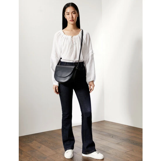 JAEGER Leather Cross Body Bag Women Tan 5 JAEGER Leather Cross Body Bag Women Tan - Image 5