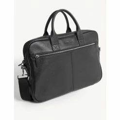JAEGER Premium Leather Pebble Grain Laptop Bag Men Black -JAEGER Shop unnamed file 628