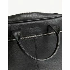 JAEGER Premium Leather Pebble Grain Laptop Bag Men Black -JAEGER Shop unnamed file 632