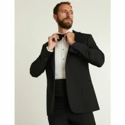 JAEGER Slim Fit Wool Tuxedo Jacket Men Black 20 JAEGER Slim Fit Wool Tuxedo Jacket Men Black -JAEGER Shop unnamed file 664