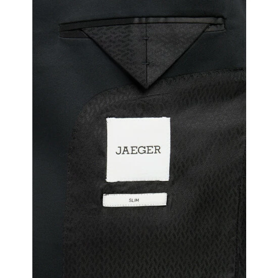 JAEGER Slim Fit Wool Tuxedo Jacket Men Black 12 JAEGER Slim Fit Wool Tuxedo Jacket Men Black - Image 12