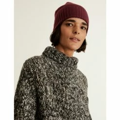 JAEGER Pure Wool Knitted Beanie Hat Women Navy 7 JAEGER Pure Wool Knitted Beanie Hat Women Navy -JAEGER Shop unnamed file 67