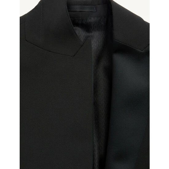 JAEGER Slim Fit Wool Tuxedo Jacket Men Black 13 JAEGER Slim Fit Wool Tuxedo Jacket Men Black - Image 13