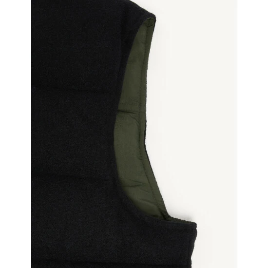 JAEGER Wool Blend Padded Gilet With Recycled Feather And Down Men Navy 9 JAEGER Wool Blend Padded Gilet With Recycled Feather And Down Men Navy - Image 9