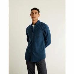 JAEGER Cotton With Wool Flannel Shirt Men Khaki 10 JAEGER Cotton With Wool Flannel Shirt Men Khaki -JAEGER Shop unnamed file 694