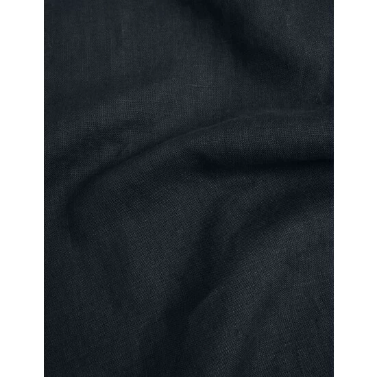 JAEGER Pure Linen V-Neck Top Women Navy 5 JAEGER Pure Linen V-Neck Top Women Navy - Image 5