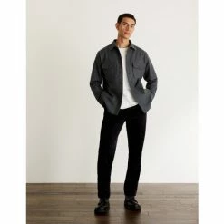 JAEGER Italian Wool Blend Overshirt Men Navy -JAEGER Shop unnamed file 722