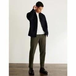 JAEGER Italian Wool Blend Overshirt Men Navy -JAEGER Shop unnamed file 723