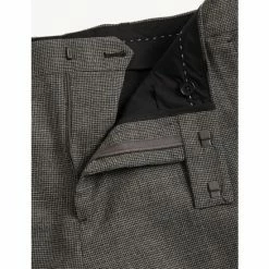 JAEGER Tailored Fit Bi-Stretch Puppytooth Trousers Men Dark Grey Mix 19 JAEGER Tailored Fit Bi-Stretch Puppytooth Trousers Men Dark Grey Mix -JAEGER Shop unnamed file 732