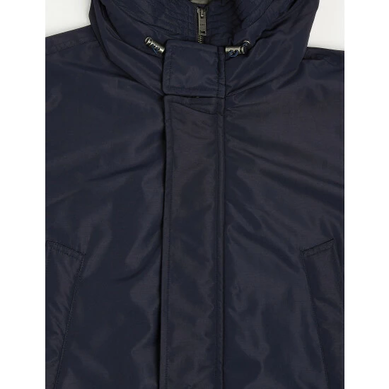 JAEGER Recycled Feather And Down Parka Jacket Men Navy 12 JAEGER Recycled Feather And Down Parka Jacket Men Navy - Image 12