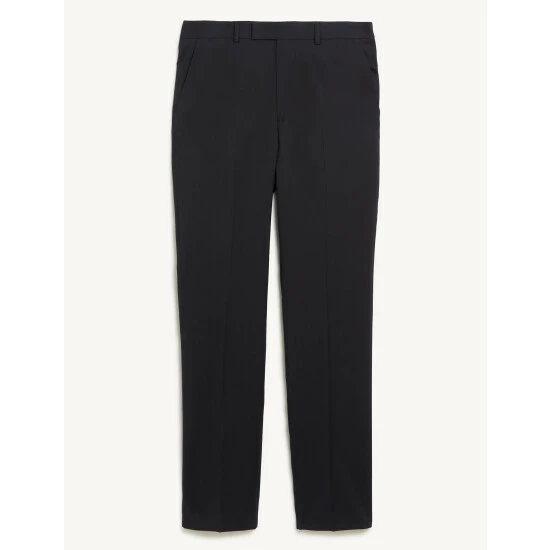 JAEGER Tailored Fit Super 100s Pure Wool Trousers Men Medium Navy 1 JAEGER Tailored Fit Super 100s Pure Wool Trousers Men Medium Navy