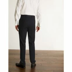 JAEGER Tailored Fit Super 100s Pure Wool Trousers Men Medium Navy 15 JAEGER Tailored Fit Super 100s Pure Wool Trousers Men Medium Navy -JAEGER Shop unnamed file 781