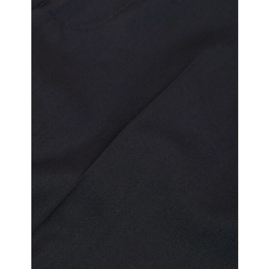 JAEGER Tailored Fit Super 100s Pure Wool Trousers Men Medium Navy 6 JAEGER Tailored Fit Super 100s Pure Wool Trousers Men Medium Navy - Image 6
