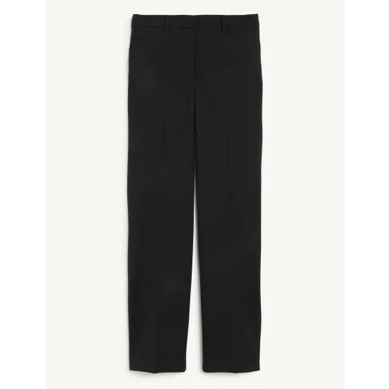 JAEGER Wool Blend Straight Leg Trousers Women Navy 1 JAEGER Wool Blend Straight Leg Trousers Women Navy