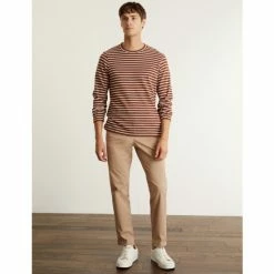 JAEGER Pure Cotton Breton Striped Long Sleeve Top Men Rust 15 JAEGER Pure Cotton Breton Striped Long Sleeve Top Men Rust -JAEGER Shop unnamed file 805
