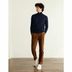 JAEGER Pure Extra Fine Merino Wool Half Zip Jumper Men Light Brown 16 JAEGER Pure Extra Fine Merino Wool Half Zip Jumper Men Light Brown -JAEGER Shop unnamed file 842