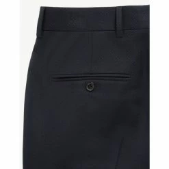 JAEGER Tailored Fit Pure Wool Birdseye Trousers Men Medium Navy -JAEGER Shop unnamed file 853