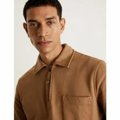 JAEGER Pure Cotton Polo Neck Half Zip Sweater Men Forest Green 12 JAEGER Pure Cotton Polo Neck Half Zip Sweater Men Forest Green -JAEGER Shop unnamed file 859