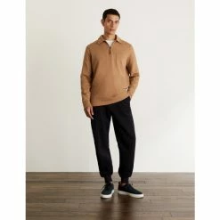 JAEGER Pure Cotton Polo Neck Half Zip Sweater Men Forest Green 15 JAEGER Pure Cotton Polo Neck Half Zip Sweater Men Forest Green -JAEGER Shop unnamed file 862