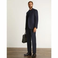 JAEGER Tailored Fit Wool Flannel Pinstripe Jacket Men Navy Marl 15 JAEGER Tailored Fit Wool Flannel Pinstripe Jacket Men Navy Marl -JAEGER Shop unnamed file 867