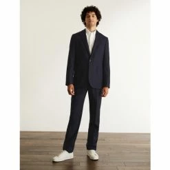 JAEGER Tailored Fit Wool Flannel Pinstripe Jacket Men Navy Marl 17 JAEGER Tailored Fit Wool Flannel Pinstripe Jacket Men Navy Marl -JAEGER Shop unnamed file 869