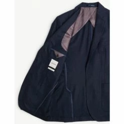 JAEGER Tailored Fit Wool Flannel Pinstripe Jacket Men Navy Marl 23 JAEGER Tailored Fit Wool Flannel Pinstripe Jacket Men Navy Marl -JAEGER Shop unnamed file 875