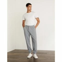JAEGER Cotton With Wool Blend Cuffed Joggers Men Grey Marl 10 JAEGER Cotton With Wool Blend Cuffed Joggers Men Grey Marl -JAEGER Shop unnamed file 889