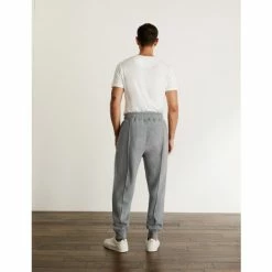 JAEGER Cotton With Wool Blend Cuffed Joggers Men Grey Marl 12 JAEGER Cotton With Wool Blend Cuffed Joggers Men Grey Marl -JAEGER Shop unnamed file 891