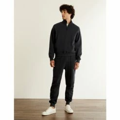 JAEGER Cotton With Wool Blend Cuffed Joggers Men Grey Marl 15 JAEGER Cotton With Wool Blend Cuffed Joggers Men Grey Marl -JAEGER Shop unnamed file 894