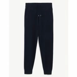 JAEGER Shop 15 JAEGER Pure Cashmere Knitted Joggers Men Navy