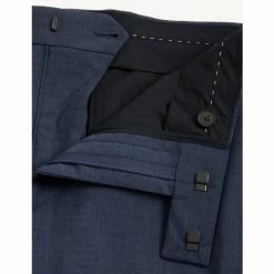 JAEGER Tailored Fit Pure Wool Bi-Stretch Trousers Men Navy Marl 19 JAEGER Tailored Fit Pure Wool Bi-Stretch Trousers Men Navy Marl -JAEGER Shop unnamed file 943