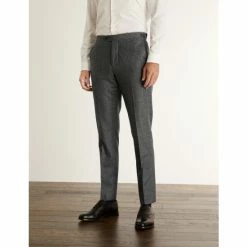 JAEGER Slim Fit Wool Flannel Puppytooth Trousers Men Charcoal Mix 18 JAEGER Slim Fit Wool Flannel Puppytooth Trousers Men Charcoal Mix -JAEGER Shop unnamed file 952