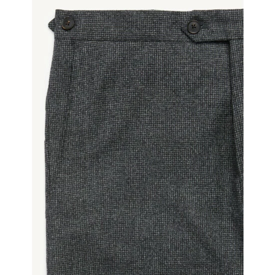 JAEGER Slim Fit Wool Flannel Puppytooth Trousers Men Charcoal Mix 11 JAEGER Slim Fit Wool Flannel Puppytooth Trousers Men Charcoal Mix - Image 11