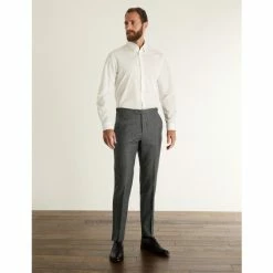 JAEGER Slim Fit Wool Flannel Puppytooth Trousers Men Charcoal Mix 23 JAEGER Slim Fit Wool Flannel Puppytooth Trousers Men Charcoal Mix -JAEGER Shop unnamed file 957
