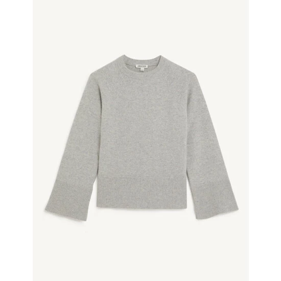 JAEGER Merino Wool Rich Jumper With Cashmere Women Pale Pink 1 JAEGER Merino Wool Rich Jumper With Cashmere Women Pale Pink